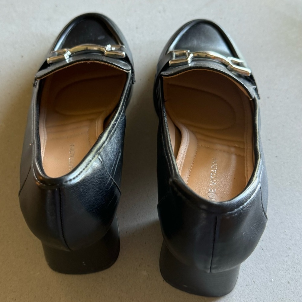 SALE: Adrienne Vittadini black block style women’s shoes. (SW-13) - Picture 4 of 4